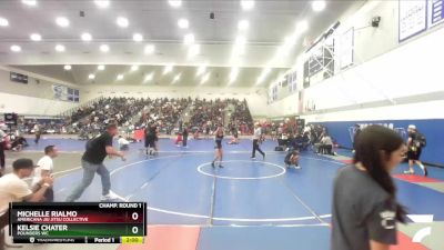 100 lbs Champ. Round 1 - Kelsie Chater, Pounders WC vs Michelle Rialmo, Americana Jiu Jitsu Collective