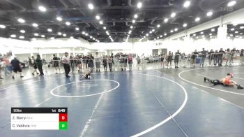 50 lbs Quarterfinal - Zachary Barry, Inland Elite vs Christisn Valdivia, Total Kaos WC