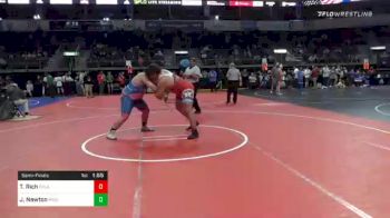 288 lbs Semifinal - Tyler Rich, Oklahoma Wrestling Academy vs Jason Newton, Paola Wrestling Club