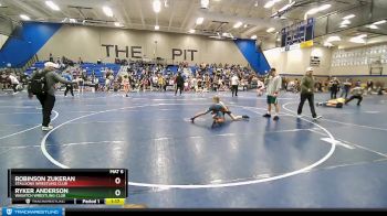 90 lbs Quarterfinal - Ryker Anderson, Wasatch Wrestling Club vs Robinson Zukeran, Stallions Wrestling Club