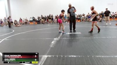 84 lbs Round 7 (10 Team) - Kian Green, MF Purge Elite vs Isaac Showalter, Backyard Brawlers Red