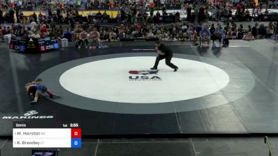 95 lbs Semis - Mya Hairston, MO vs Kinlee Brandley, UT