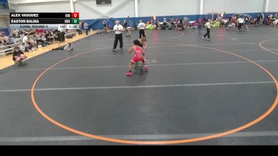 106 lbs Cons. Round 4 - Easton Balma, Riverdale vs Alex Vasquez, Unattached