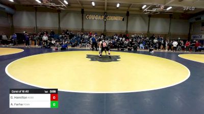 288 lbs Consi Of 16 #2 - Grady Hamilton, Roseburg (OR) vs Amir Farha, Poway