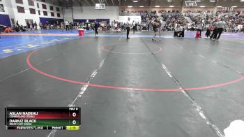 133 lbs Cons. Round 2 - Dariuz Black, Briar Cliff (Iowa) vs Aslan Nadeau, Cumberland (Tenn.)