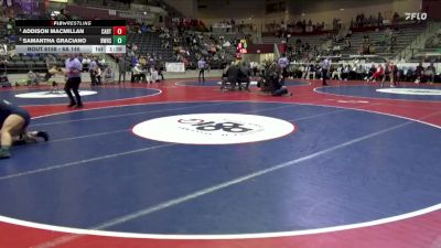 6A 145 lbs 1st Place Match - Addison Macmillan, CABOT HIGH SCHOOL vs Samantha Graciano, Bentonville West