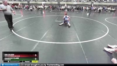 112 lbs Champ. Round 1 - Maximus Clark, Wisconsin vs Ian Olson, Waconia Wrestling Club