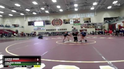 107 lbs Cons. Round 3 - Justice Green, Pocatello vs Carleigh Radke, LaGrande