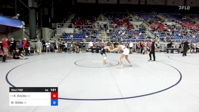 165 lbs Cons 32 #1 - Kash Dayley, AZ vs Wesley Gibbs, OH