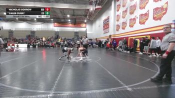 132 lbs Quarterfinal - Nicholas Sorrow, Hudson vs Caleb Curry, Elder