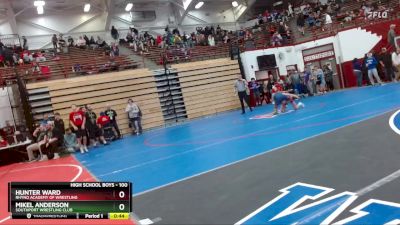 100 lbs Quarterfinal - Mikel Anderson, Southport Wrestling Club vs Hunter Ward, Rhyno Academy Of Wrestling