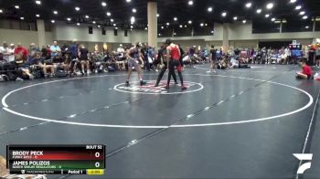 106 lbs 4th Wrestleback (32 Team) - James Polizos, North Shelby Regulators vs Brody Peck, Funky Boyz