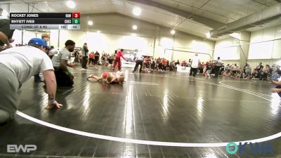 66 lbs Consi Of 8 #2 - Rhyett Ives, Checotah Matcats vs Waylon Cartwright, Keystone Kids Wrestling Club