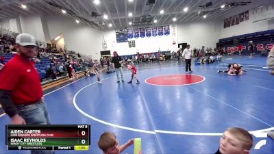 78 lbs Cons. Semi - Aiden Carter, Lusk Rawhide Wrestling Club vs Isaac Reynolds, Windy City Wrestlers