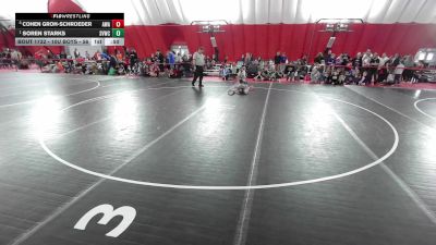 10U Boys - 56 lbs Cons. Semis - Soren Starks, Stoughton Viking Wrestling Club vs Cohen Groh-Schroeder, Askren Wrestling Academy