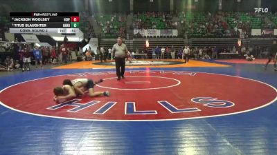 7A 106 lbs Cons. Round 2 - Jackson Woolsey, Huntsville vs Titus Slaughter, Oak Mountain