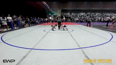 60 lbs Round Of 16 - Jameson Hubbard, South Central Punisher Wrestling Club vs Vincent DiLorenzo, Panther Kids Wrestling