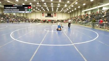 157 lbs Champ. Round 2 - Logan Weaver, Merchant Marine vs Martin Palomeque, Hunter