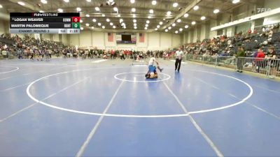 157 lbs Champ. Round 2 - Logan Weaver, Merchant Marine vs Martin Palomeque, Hunter