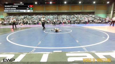 46 lbs Quarterfinal - Scarlett Harris, Illinois Valley Youth Wrestling vs Alison Sutfin, Top Rank