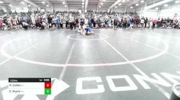 220 lbs Consi Of 32 #2 - Riley Cullen, PA vs Elijah Myers, NY