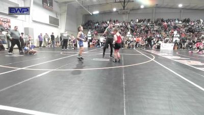 61 lbs Quarterfinal - Dugan Allen, Barnsdall Youth Wrestling vs Weston Myers, Pawhuska Elks Takedown