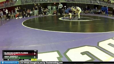 105 lbs Round 3 (8 Team) - Blancaelizabeth Floresklemick, Manhattan HS vs Maya Sangalli, Omaha Westside Girls