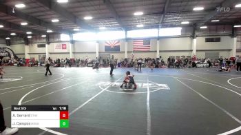 61 lbs Semifinal - Aicen Gerrard, Other Team vs Julian Campos, Monster Garage