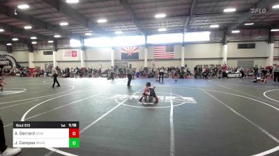 61 lbs Semifinal - Aicen Gerrard, Other Team vs Julian Campos, Monster Garage