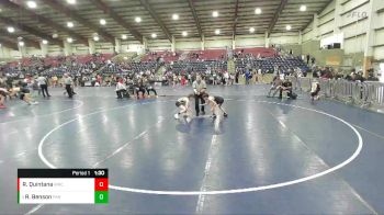 72 lbs Cons. Semi - Ridger Benson, Parowan vs Rico Quintana, Roy Wrestling Club