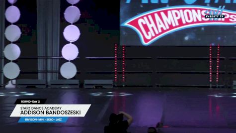 Starz Dance Academy - Addison Bandoszeski [2025 Mini - Solo - Jazz Day 2] 2025 ASCS Dance Grand Nationals & Cheer Showdown