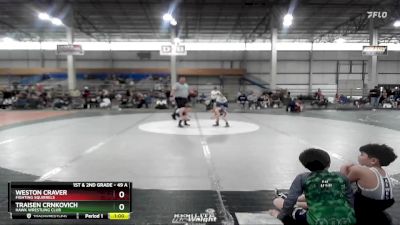 49 A Round 3 - Weston Craver, Fighting Squirrels vs Traisen Crnkovich, Hawk Wrestling Club