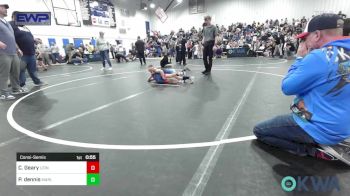 60 lbs Consolation - Carter Geary, Lions Wrestling Academy vs Paul Dennis, Marlow Outlaws