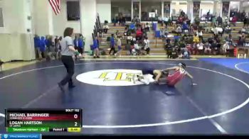 122 lbs Cons. Semi - Michael Barringer, Stanhope Elmore vs Logan Hartson, St James