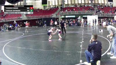 60-64 lbs 2nd Place Match - Phoenix Bebee, Wakefield Youth Wrestling vs Kinslee Ortmeier, Fremont Wrestling Club