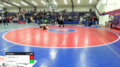 110 lbs 3rd Place - Takota Ramirez, Perry Girls Wrestling Club vs Constance O'dell, Perry Girls Wrestling Club