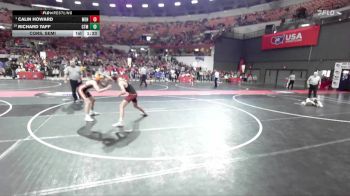 130 lbs Cons. Semi - Richard Taff, Kaukauna Wrestling Club vs Calin Howard, Menomonie