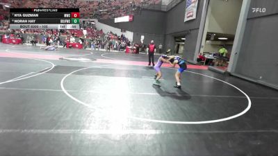 105 lbs Semifinal - Norah Hay, Brown Deer Jr Falcons Wrestling Club vs Nya Guzman, Mukwonago Wrestling Club