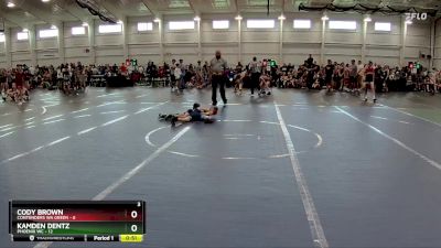 56 lbs Round 3 (8 Team) - Cody Brown, Contenders WA Green vs Kamden Dentz, Phoenix WC