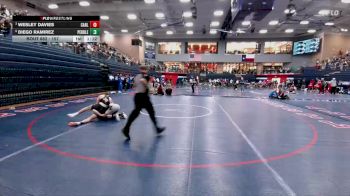 157 lbs Quarterfinal - Wesley Davies, Carl Albert vs Diego Ramirez, El Paso Pebble Hills