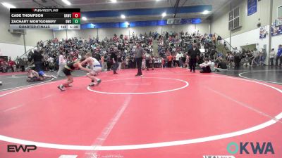 67 lbs Quarterfinal - Cade Thompson, Broken Arrow Wrestling Club vs Zachary Montgomery, Berryhill Wrestling Club