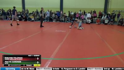 90 lbs Quarterfinal - Rhilynn Tolzman, Summit Wrestling Academy vs Macyn Gardner, BEWA