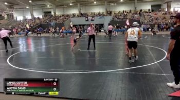 65 lbs Quarterfinal - Austin Davis, Nolensville Wrestling Club vs James Cotter, Rabbit Wrestling Club