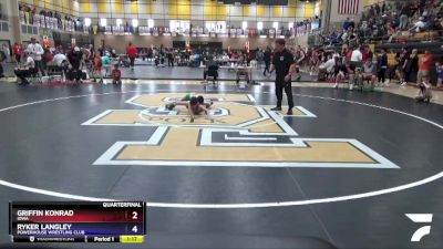 67 lbs Quarterfinal - Griffin Konrad, Iowa vs Ryker Langley, Powerhouse Wrestling Club