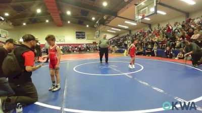 55 lbs Round Of 16 - Jairo Izaguirre, Hilldale Youth Wrestling Club vs Bentley Hodson, Fort Gibson Youth Wrestling