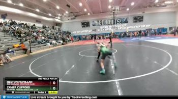 120 lbs 3rd Place Match - Heston McMillan, Diamondville Wrestling Club vs Zavier Clifford, Big Piney Pinners Wrestling Club