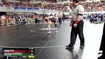 D1-138 lbs Cons. Round 3 - Logan Kuhl, Hamilton vs Nicholas Albertson, Shadow Ridge