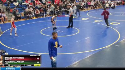 101 lbs Champ. Round 1 - Mason DellaPenta, Eden vs Tanner Patterson, Randolph