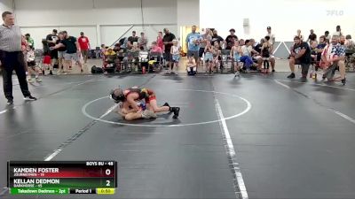 48 lbs Quarterfinal - Kamden Foster, Journeymen vs Kellan Dedmon, Darkhorse