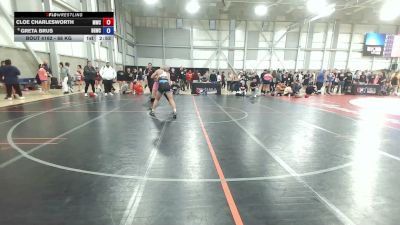 68 kg Champ. Rd Of 32 - Cloe Charlesworth, MontCo Wrestling Club vs Greta Brus, Big Game Wrestling Club